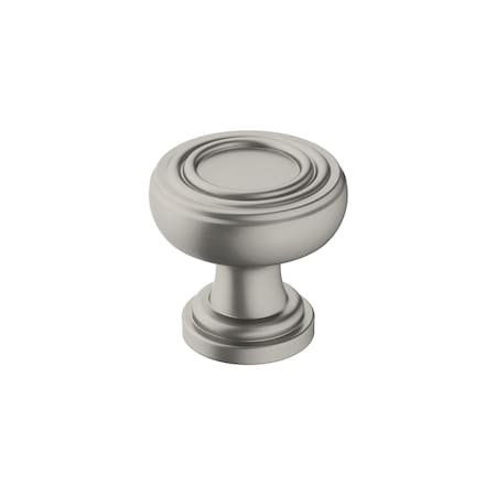 Amerock Ville 1-1/8 in 29 mm Diameter Satin Nickel Cabinet Knob BP36774G10