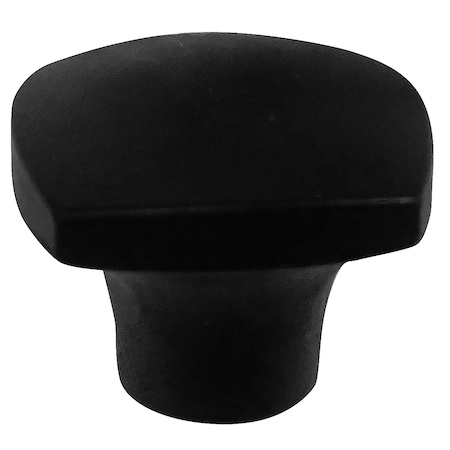 Laurey 1 1/2in Square Knob - Aventura - Matte Black 74420