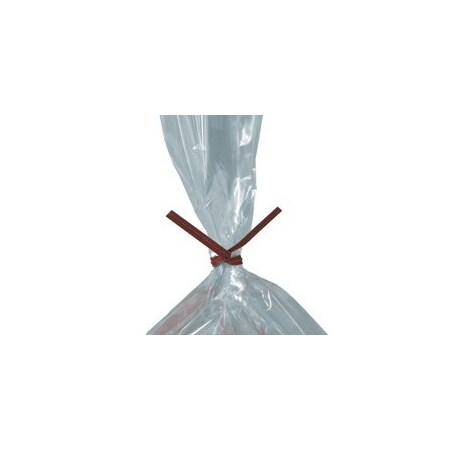 Bubblefast 2000-9 x 5/32'' Red Paper Twist Ties, 2000PK BFPBT9R
