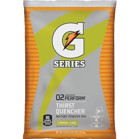 Gatorade Thirst Quencher Instant Powder Sports Drink Mix, Powder, Lemon Lime, 51 oz Pack 03967
