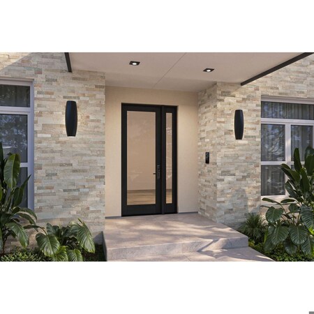Doornmore G101, 51.5" x 98" ( 36" Door + 12" Side) Left Hand, Mahogany Full Lite Exterior Door G101-SW-3696-G101-SL_1-1_LI