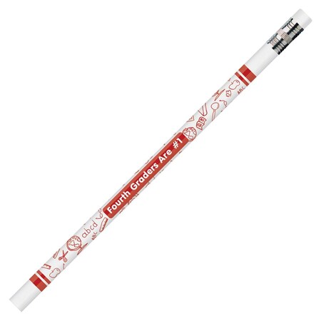 J.R. Moon Pencil Pencils 4th Graders Are Number 1 - 12 Dozan JRM7864B-12