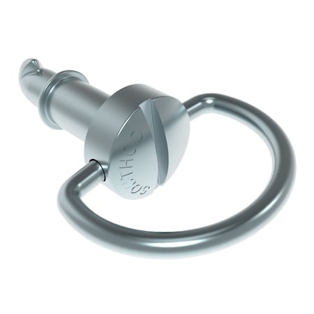 Southco DZUS Lion Quarter-Turn Stud, Medium Size, Bail Handle, Steel Zinc Plate, Bright chromate 82-15-140-16