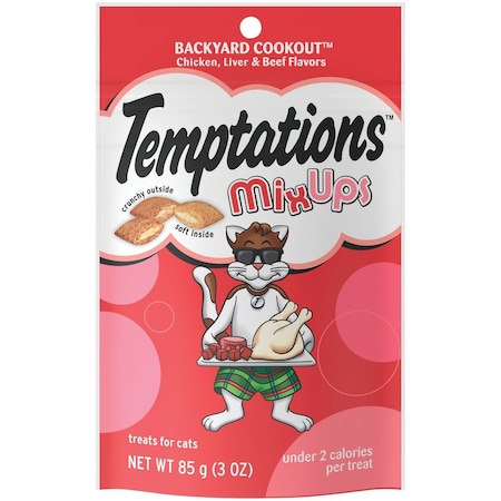 Temptations Mix Ups Backyard Cookout 3 Oz. Cat Treats 798453