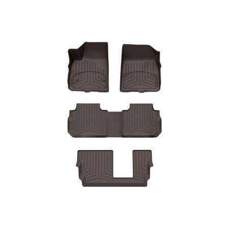 Weathertech Cocoa, Front and Rear and Rear FloorLiner HP 4715741-471080-2-4IM