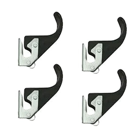 Mytee Products 6in Rubber Upright Tarp Stop Kit w/ Easy Stop Bracket for Roll Tarp Systems, 4PK T-STOPROCx4