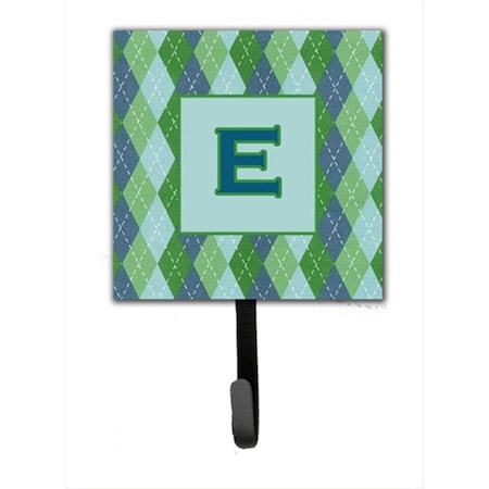 Carolines Treasures Letter E Initial Monogram - Blue Argoyle Leash Holder Or Key Hook CJ1020-ESH4