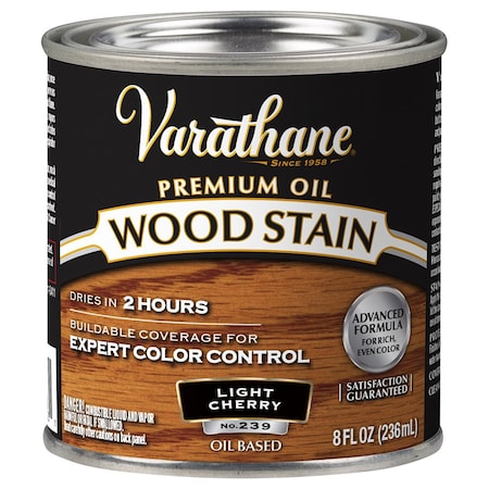 Rust-Oleum 1/2 Pt Light Cherry Varathane Oil-Based Interior Wood Stain 211797