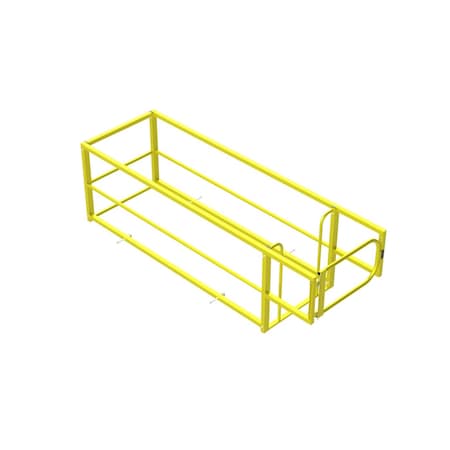 Safety Rail 36X100 4-Piece Hatchguard W/ 36in Gate, Yellow 401022
