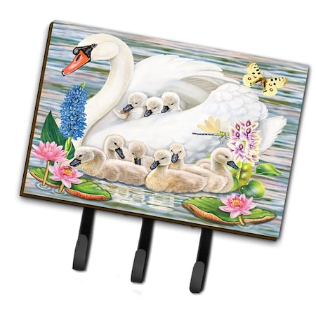 Carolines Treasures 6 x 2 x 9 in. Mother Swan Leash or Key Holder PRS4045TH68