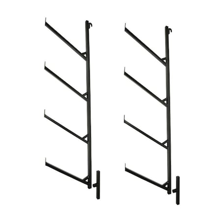 Mytee Products Shipping Container 4 Tier Pipe Racks, 18in L x 64in H, 2PK CNT-PIPERACKx2