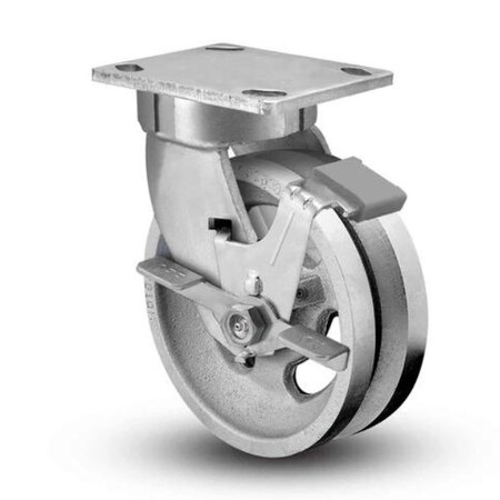 Albion 5in-v-groove-iron-locking-Caster 110VG05201SFBC