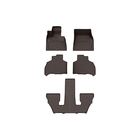 Weathertech Cocoa, Front and Rear and Rear FloorLiner HP 471507-1-5-6IM