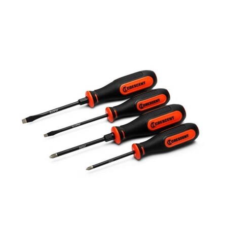 Crescent Screwdriver Set, 4Pc, Mixed, Diamond, Dm CDTSET4PC