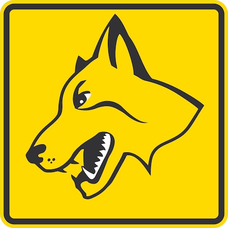 Lyle Fierce Dog Symbol, 24x24, Diamond Grade, Yellow G-12342-DG_24x24