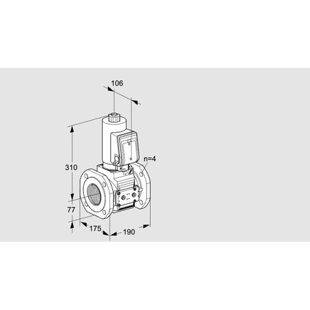 Honeywell Kromschroder VLV, SOLND, SZ 6, 2 1/2 ANSI FLG, VAS6T65A0 KS88203916
