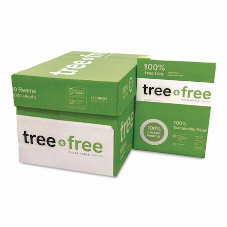 Treezero TreeFree Multipurpose Paper, 92 Bright, 20 lb Bond Weight, 8.5 x 11, White, 5000PK 228007534