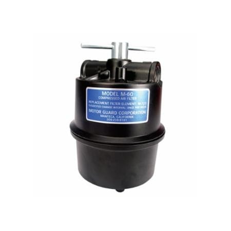 Motorguard Compressed Air Filter, 1/2 in (NPT), Sub-Micronic, For Use with Plasma Machines 396-M-60