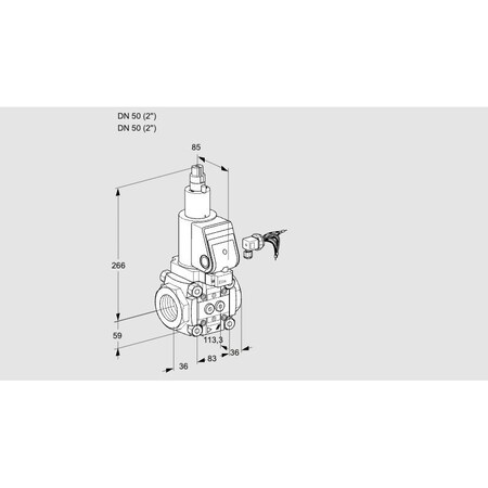 Honeywell Kromschroder Solenoid Valve for Gas, Class A, 500 mbar, IP65 Rated KS88025281