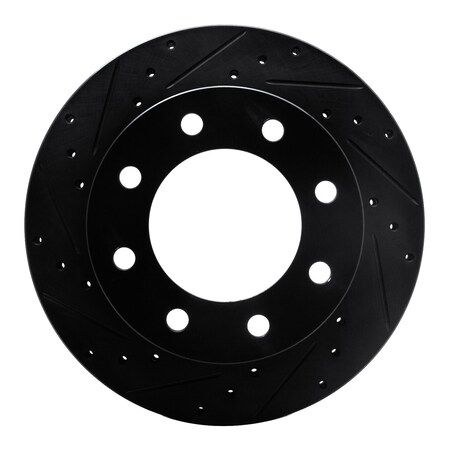 Dynamic Friction Co BRAKE ROTOR DRILLED AND SLOTTED BLACK 633-48038L