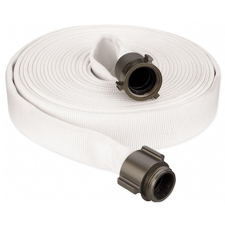 Firesafe 1-1/2" x 50 ft Double Jacket w/Aluminum NST Coupling - PU Lining 300 PSI 8610001