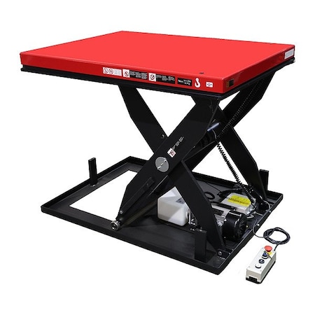 Dayton Scissor Lift Table, 1 1/2 hp, 8 in H 913MY3