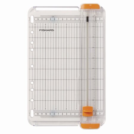 Fiskars SureCut Card Making Paper Trimmer, 8 Sheets, 9in Cut Length, 5.5inw x 9in l 1071221