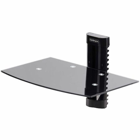 Startech.Com FLOATING WALL-MOUNTED AV SHELF, ADJUSTABLE HEIGHT SHELF FOR UNDER TV, ORGANIZE A 1B-WALL-MOUNT-SHELF