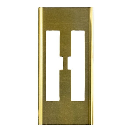 C.H. Hanson Stencil Sort-6" Brass Gothic H, Letter, Gothic Font, Brass, 1 Pieces 10016H