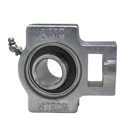 Ami Bearings SINGLE ROW BALL BEARING - 12MM WIDE SET SCREW NICKEL WIDE SLOT TAKE-UP UCST201NP