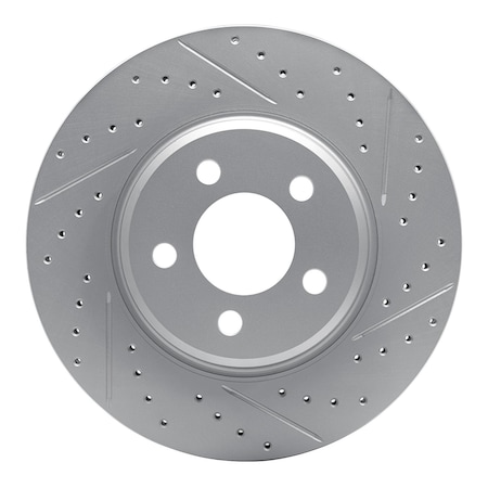 Dynamic Friction Co DFC Geoperformance Rotor - Drilled and Slotted 830-67035R
