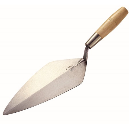 Kraft Tool Kraft Tool 11-1/2" Limber Narrow London Brick Trowel with 6" Wood Handle RO116-11 1/2L