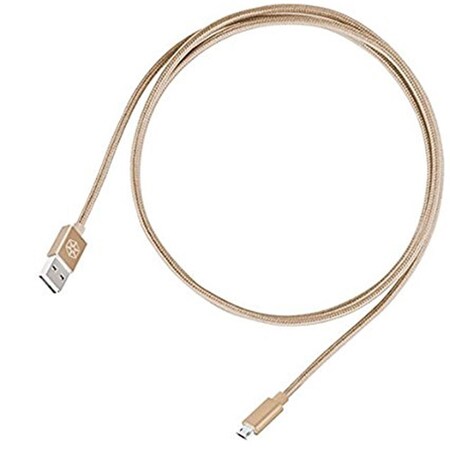 Dynamicfunction Reversible USB-A to Micro-B Cable - Gold DY812857