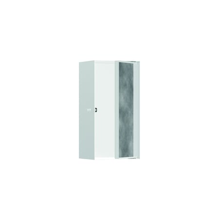 Hansgrohe XtraStoris Rock Wall Niche with Tileable Door 12"x 6"x 5.5" in Matte White 56088700