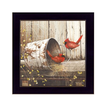 Homeroots Playing Around 2 Black Framed Print Wall Art 407387