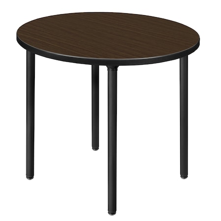 Regency Round Kee Small Breakroom Table, 30 in W, 30 in L, Neo Walnut TBF30RNDNWBK