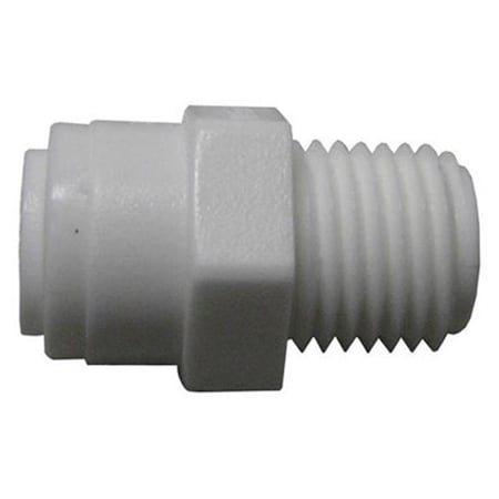 House PL-3007 Push Fit Adapter 0.25 O.D. x 0.5 Mpt In. HO668242