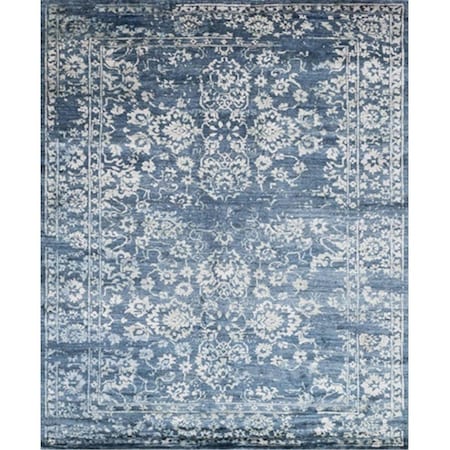 Loloi 9 ft. 6 in. x 13 ft. 6 in. Mirage Rectangular Shape Hand Knotted Area Rug, Denim MIGEMK-01DE0096D6