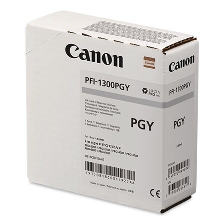 Canon Ink (PFI-1300), Photo Gray 0818C001AA