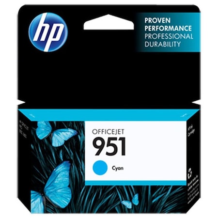 Hp 951 Cyan Original Ink Cartridge, 700 Yield CN050AN