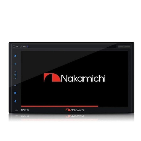 Nakamichi 6.8-in WVGA Double DIN DVD AV Multi-Media Receiver w/Apple CarPlay and Android Auto Bluetooth NA3605
