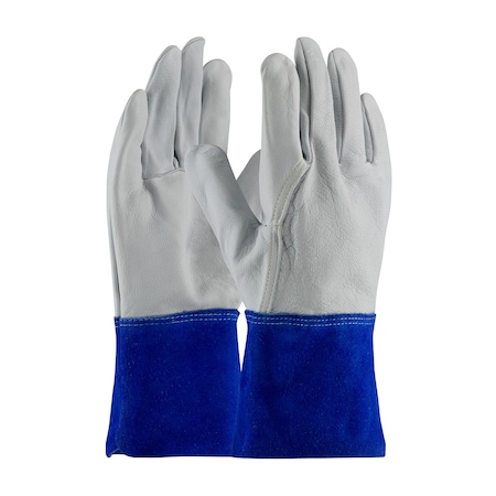 Pip Superior Top Grain Goatskin Leather TIG/MIG Welder's Glove w/Kevlar Stitching, 4.5" Gauntlet C, 12PK 75-4854/S
