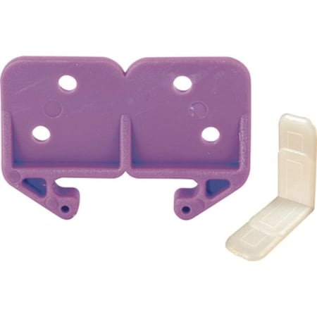 Prime-Line Drawer Track Guide Kit, Plastic, Purple R 7130