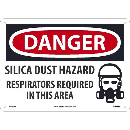 Nmc Silica Dust Hazard Respirators Required, D705RB D705RB