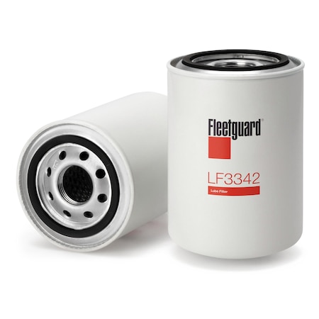 Fleetguard Oil Filter, 5.4375 in L, Spin-On LF3342