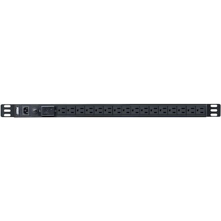 Aten 16-OUTLET 0U 15A BASIC PDU WITH SURGE PROTECTION, 100V-120V WITH NEMA 5-15 POWER PLUG PE0116SA