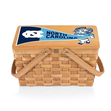Picnic Time Family Of Brands NCAA North Carolina Tar Heels Poppy Personal Picnic Basket 124-00-299-414-0