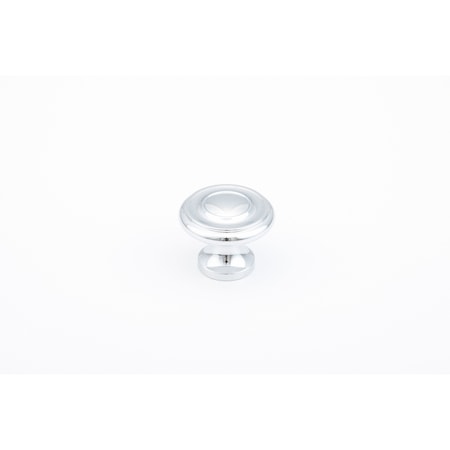 Schaub 1-1/4in Colonial Cabinet Knob Polished Chrome Finish 703-26
