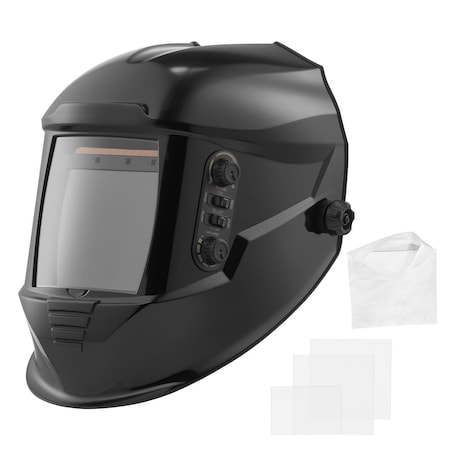 Vevor Welding Helmet Auto Darkening 3.94 in x 3.74 in True Color Welding Hood Mask BY950T-1
