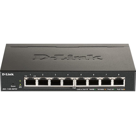 D-Link 8 Port Gig Poe Smart Switch DGS110008PV2